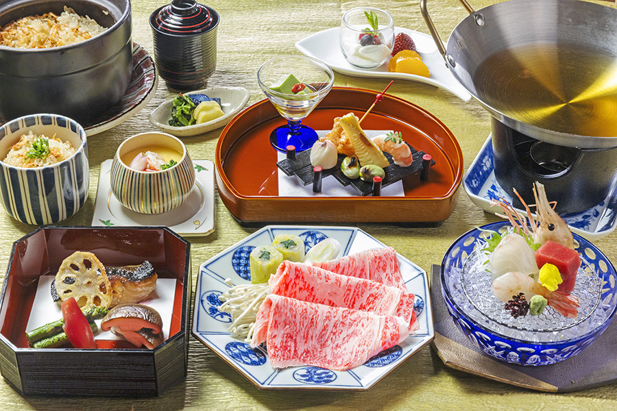 〈2月限定〉黒毛和牛しゃぶしゃぶ＆北海道海鮮コース