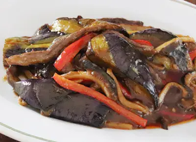 茄子の辛味醤油煮込み